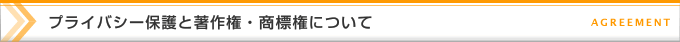 プライバシー保護と著作権・商標権について